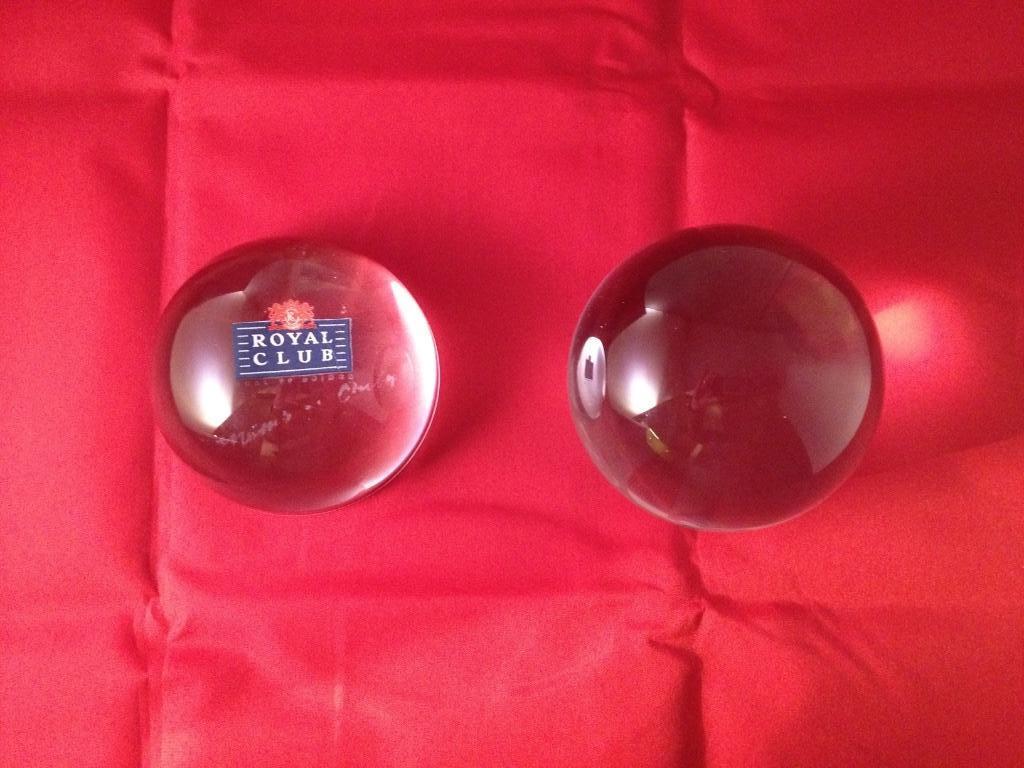Paper weight presse papier glas Friesche Vlag Royal Club, Verzamelen, Ophalen of Verzenden, Gebruikt, Gebruiksvoorwerp