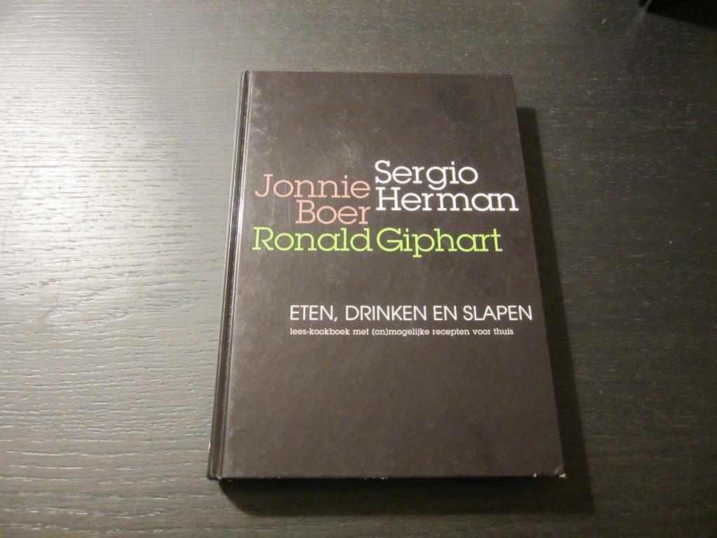 Sergio Herman/J. Boer/R. Giphart  -Eten, drinken en slapen-, Boeken, Ophalen of Verzenden