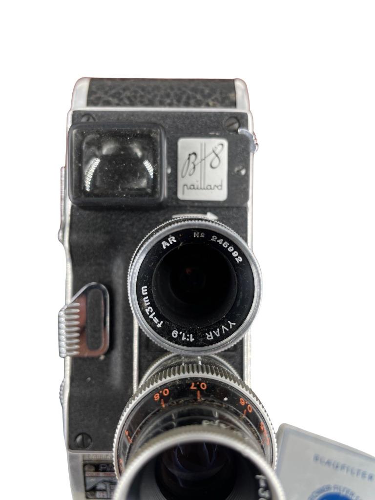 Bolex B-8 Paillard camerahandgreep en filter | Zwitserland 1, Ophalen of Verzenden, 1940 tot 1960, Filmcamera