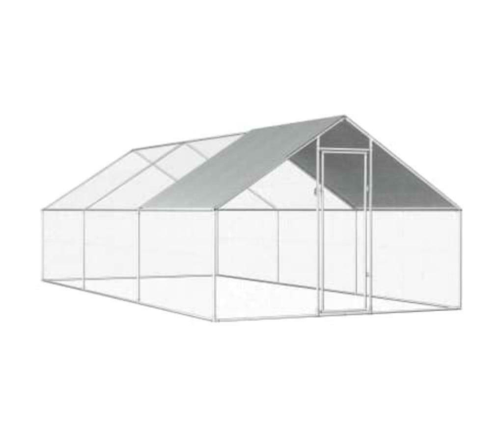 Poulailler enclos parc 16m² enclos poule chatiere voliere XL, Animaux & Accessoires, Envoi, Neuf