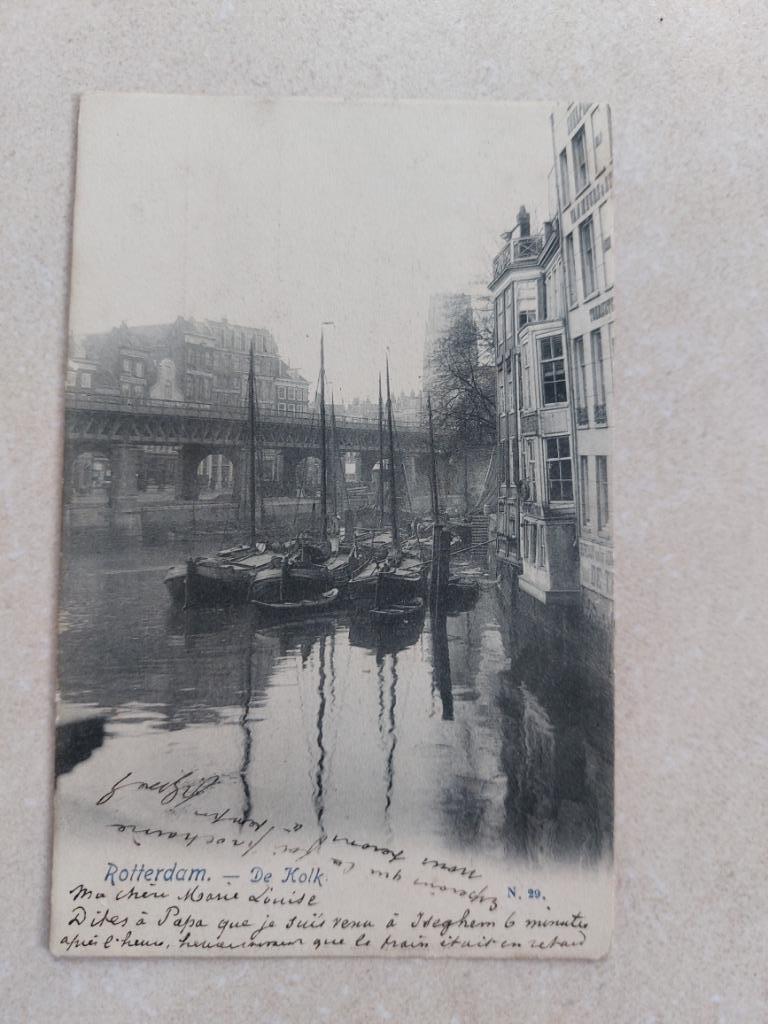 oude postkaart Rotterdam (1905), Collections, Cartes postales | Pays-Bas, Envoi