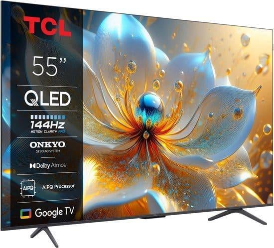 TCL 55 T8C - 4K QLED-144Hz-2025 (neuf dans la boîte), Neuf, Autres marques, QLED, 120 Hz