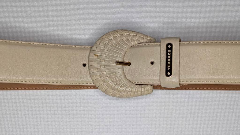 Lederen riem van Versace, Kleding | Dames, Ophalen of Verzenden, Gedragen, Heupriem