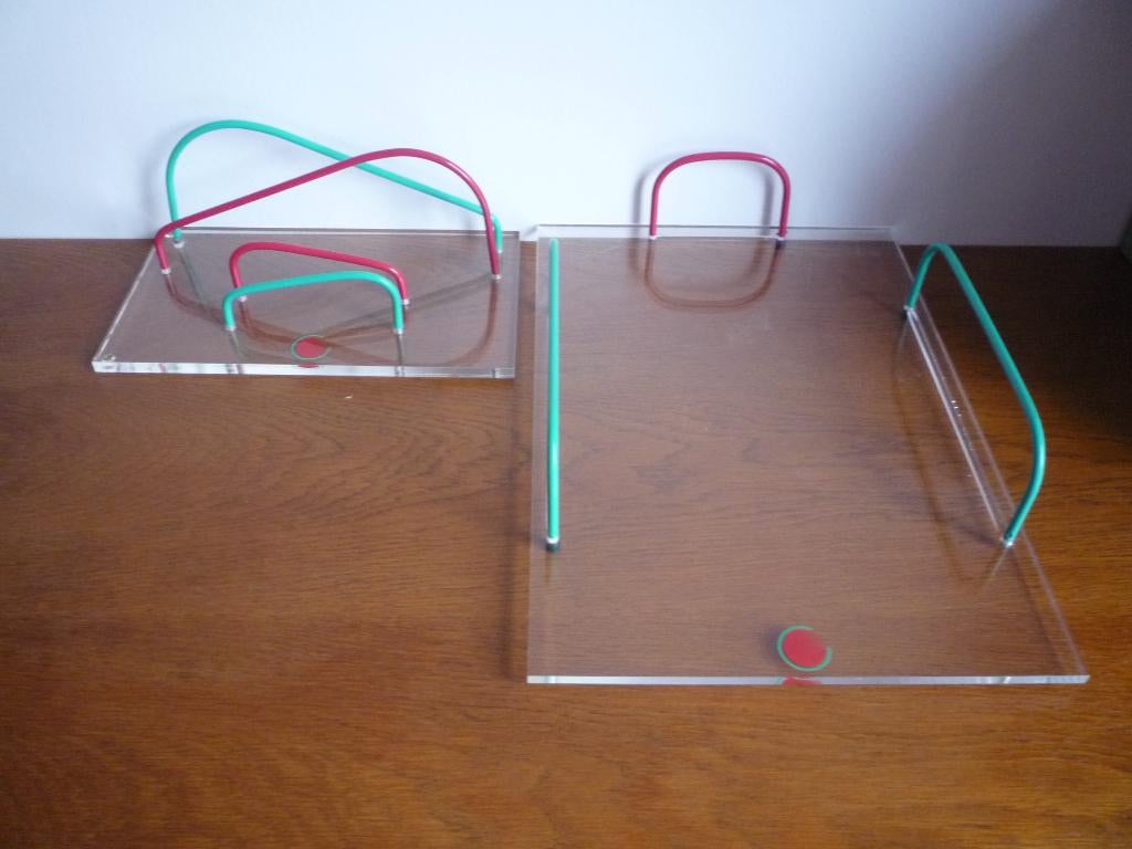 vintage retro bureau brieven organizer set van 2, Enlèvement ou Envoi, Maison et Meubles
