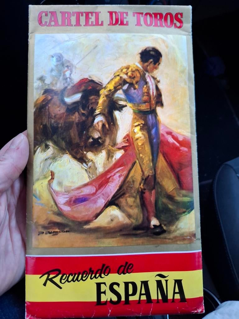Poster : spanje stierengevechten, Verzenden, Zo goed als nieuw