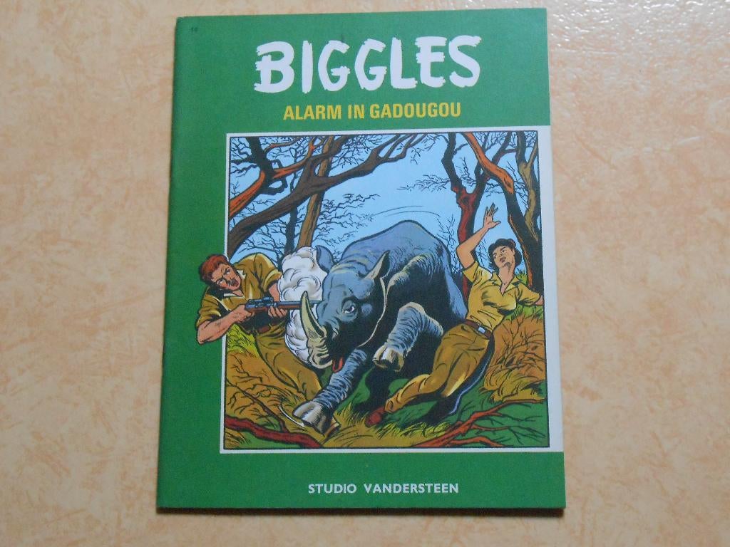 Biggles 14 Alarm in Gadougou 1968 1 ste druk., Boeken, Stripverhalen, Zo goed als nieuw, Eén stripboek, Ophalen of Verzenden