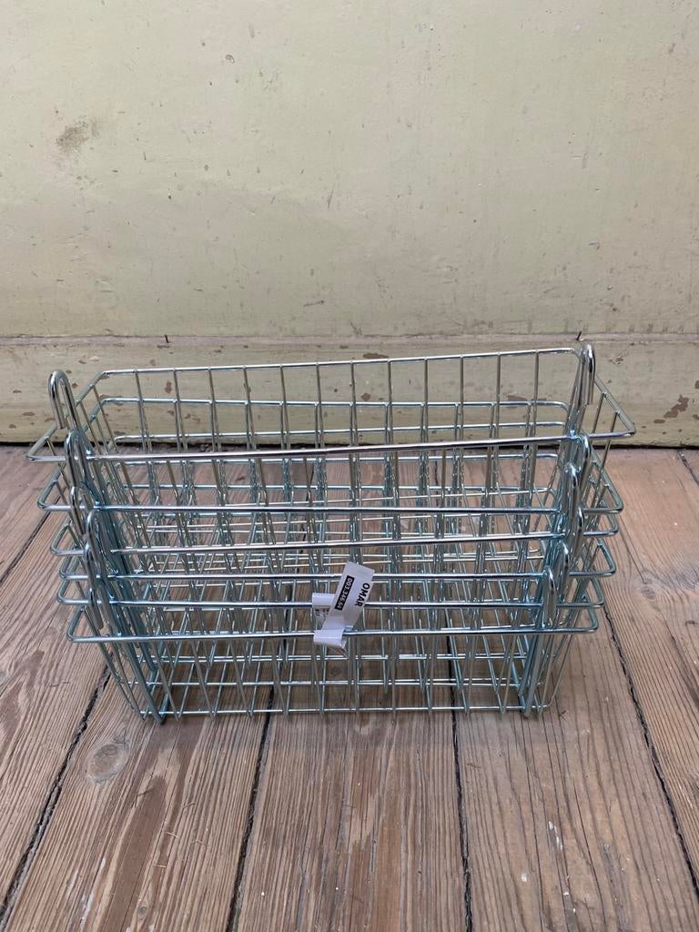 6x IKEA OMAR hangmand zo goed als nieuw, Overige materialen, Mand, Ophalen of Verzenden, Zo goed als nieuw