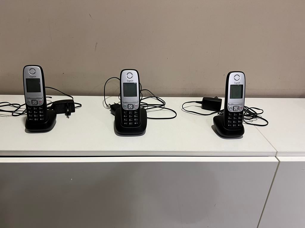 Téléphone fixe set de 3, Enlèvement, Comme neuf, 3 combinés