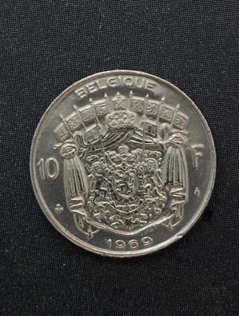10 Frank. Munt, Belgie., Postzegels en Munten, Munten | België, Ophalen of Verzenden, Metaal, Losse munt
