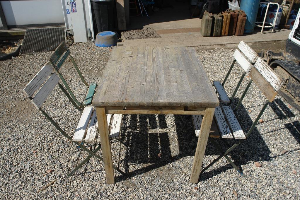 6 stoelen en 1 tafel, Ophalen, Gebruikt