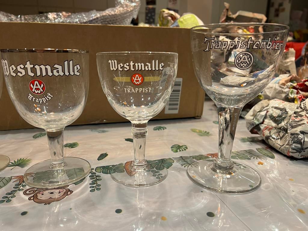 Lunettes Westmalle Trappist, Collections, Marques de bière, Utilisé, Verre ou Verres, Enlèvement ou Envoi