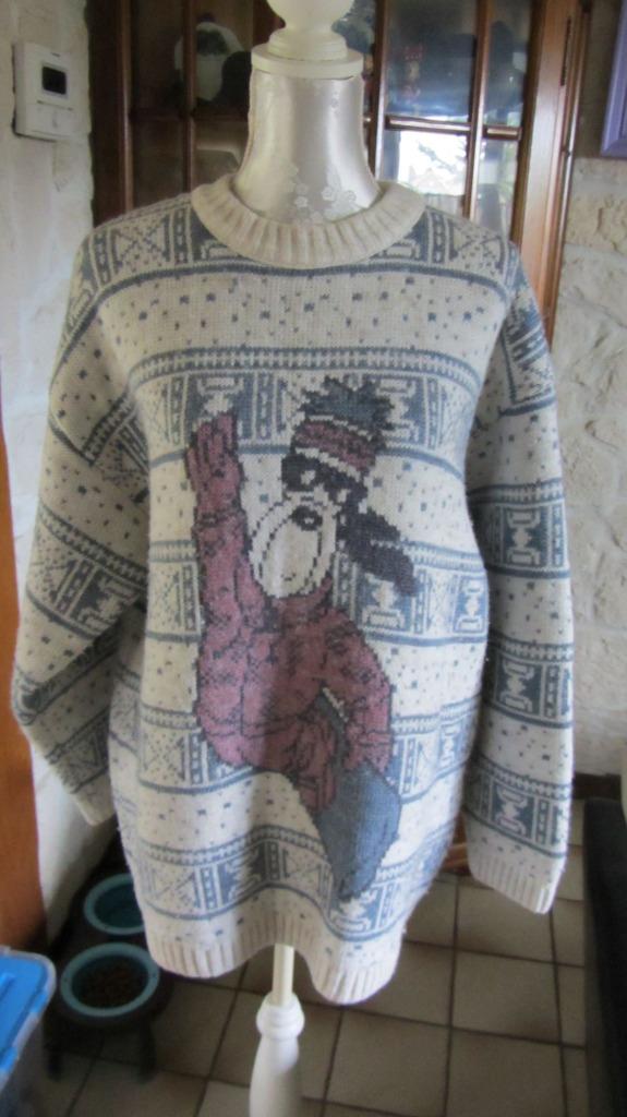 Pull double maille Droopy, Enlèvement, Taille 52/54 (L)
