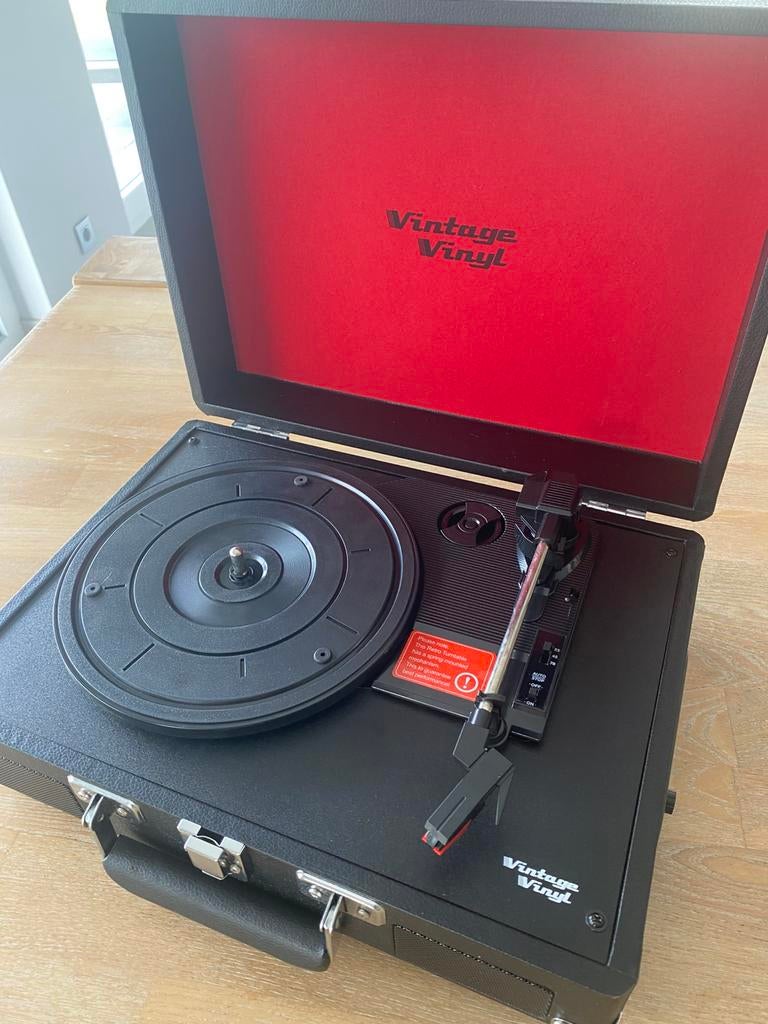 Platenspeler met platen, Enlèvement, Comme neuf, Tourne-disque