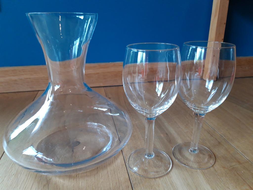 Set bar - 1 carafe + 2 verres, Maison & Meubles, Cuisine | Vaisselle, Neuf, Verre ou Verres, Verre, Enlèvement