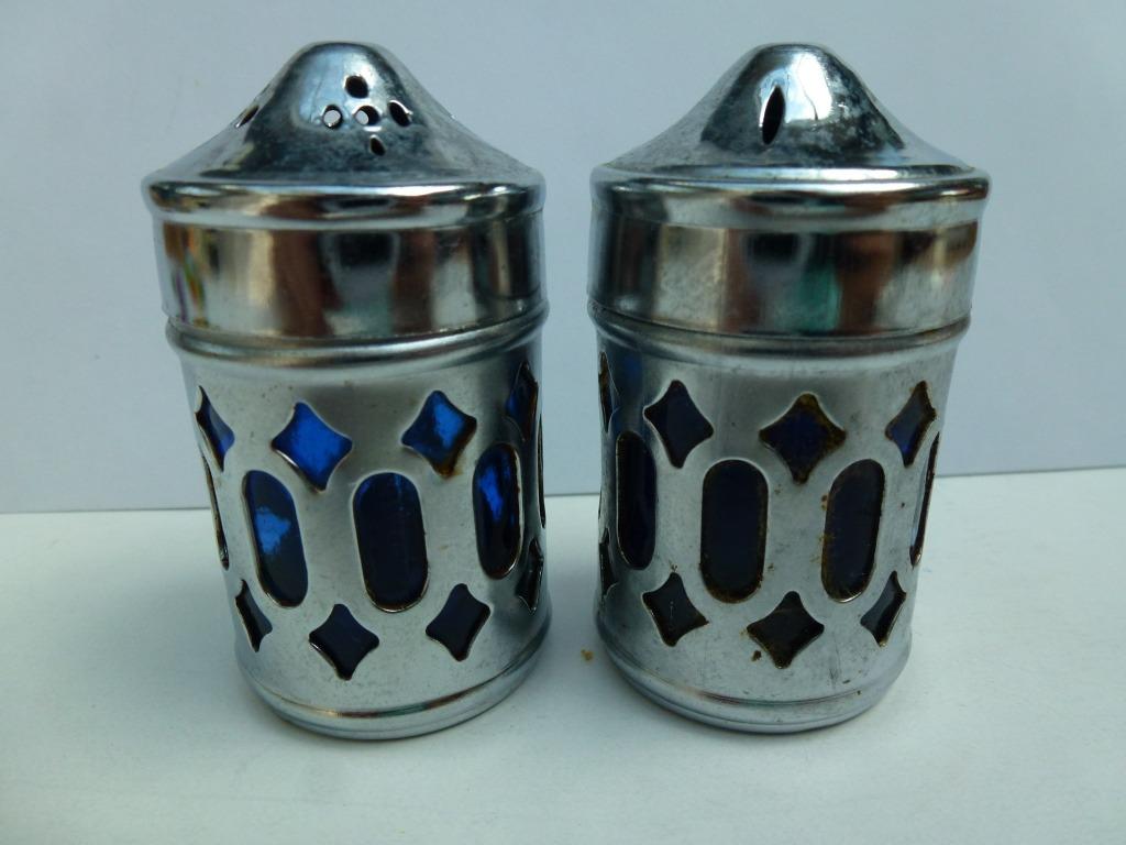 salière et poivrière comme neuve métal et verre, Enlèvement ou Envoi, Comme neuf, Boîte
