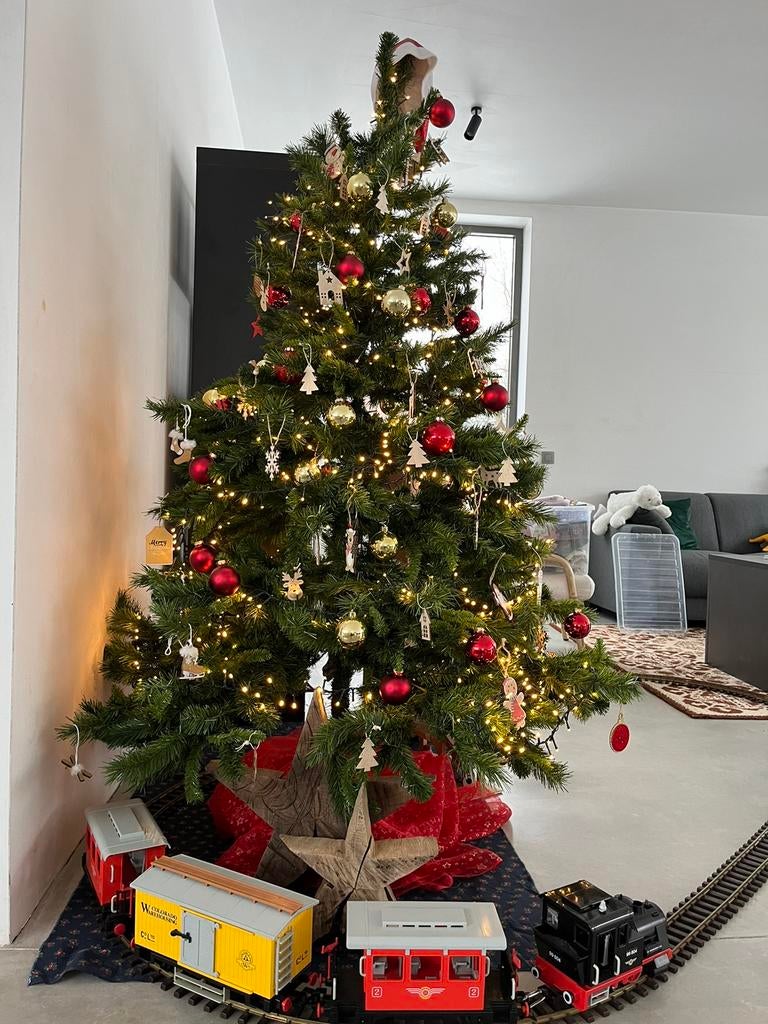 Kerstboom ( zonder versiering) goed gevuld 1m80, Ophalen, Zo goed als nieuw