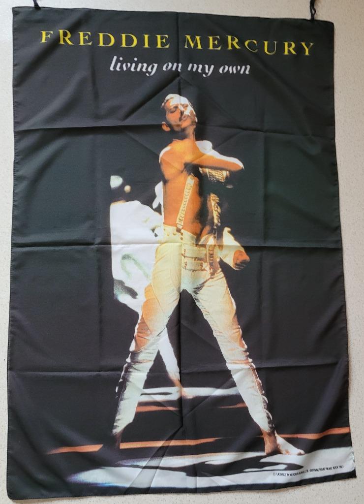Freddie Mercury (QUEEN) wimpel in goede staat (nr. 3) (115x8, Ophalen of Verzenden, Zo goed als nieuw