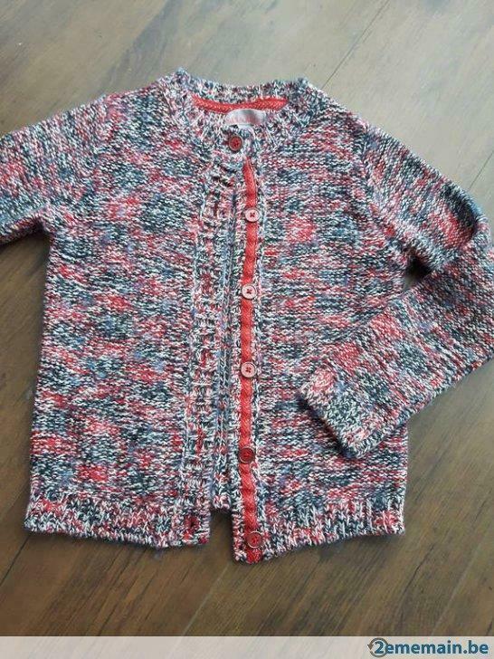 Gilet Lisa rose 8ans, Utilisé, Fille, Pull ou Veste