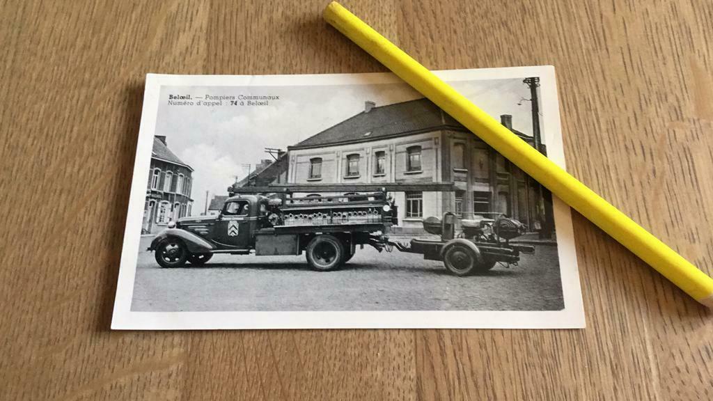 Beloeil pompiers communaux, Avant 1920, Non affranchie, Hainaut