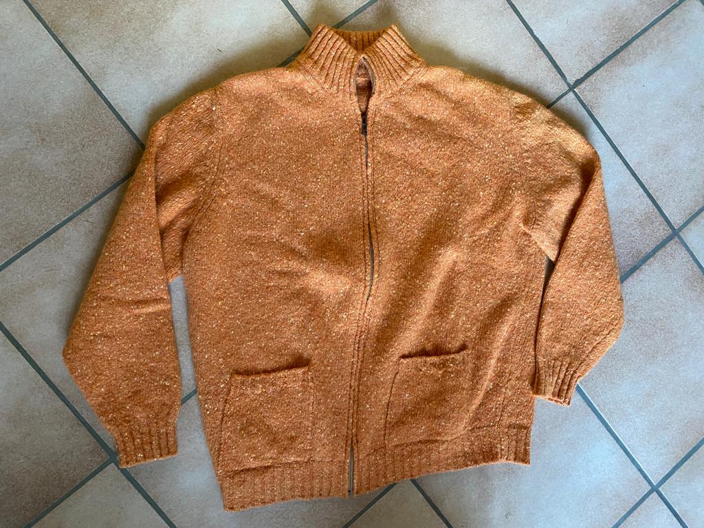 Gilet pull zippé laine mohair orange chiné XL/2XL Exc état, Vêtements | Femmes, Pulls & Gilets, Porté, Taille 46/48 (XL) ou plus grande