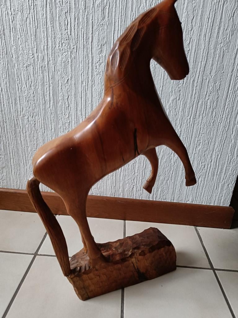 Houten paard., Antiek en Kunst, Kunst | Beelden en Houtsnijwerken, Ophalen