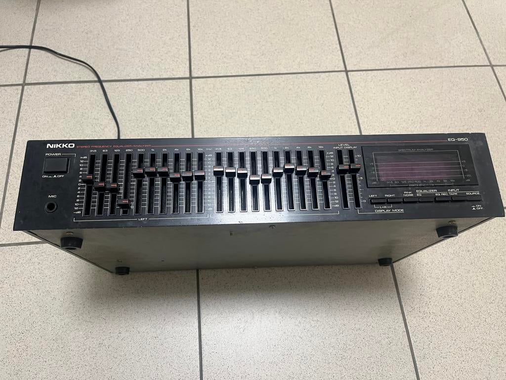 Nikko EQ-950, Audio, Tv en Foto, Ophalen, Gebruikt, Minder dan 60 watt, Overige merken