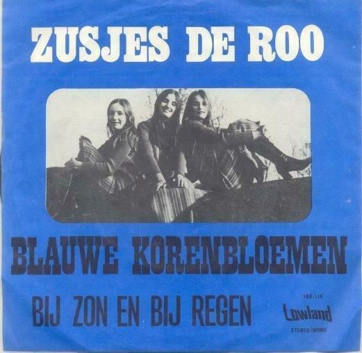 Zusjes De Roo – Blauwe Korenbloemen - Single – 45 rpm - Bl, Enlèvement ou Envoi, Utilisé