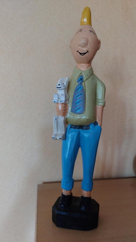 Statuette sympathique en bois léger Tintin et Milou, Enlèvement ou Envoi