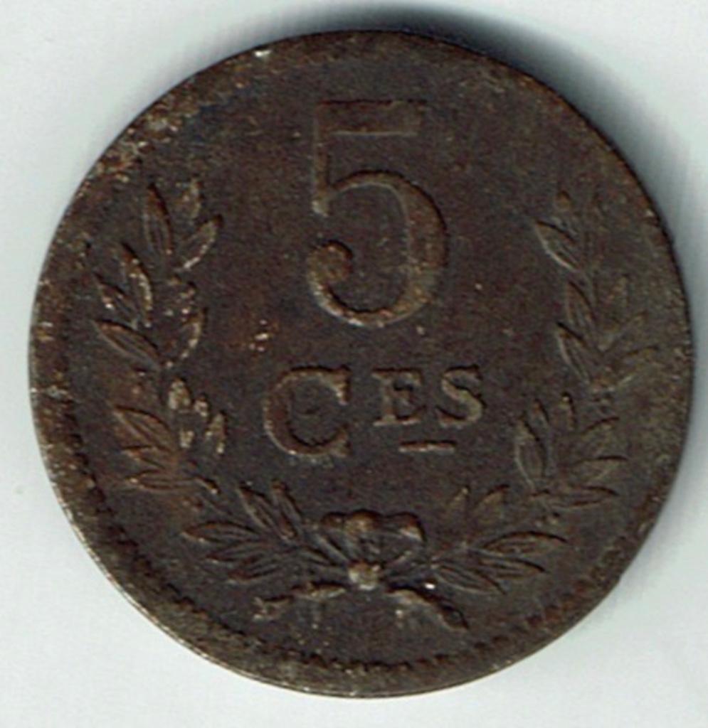 5 centimes 1924 Luxemburg, Verzenden, Overige landen, Losse munt