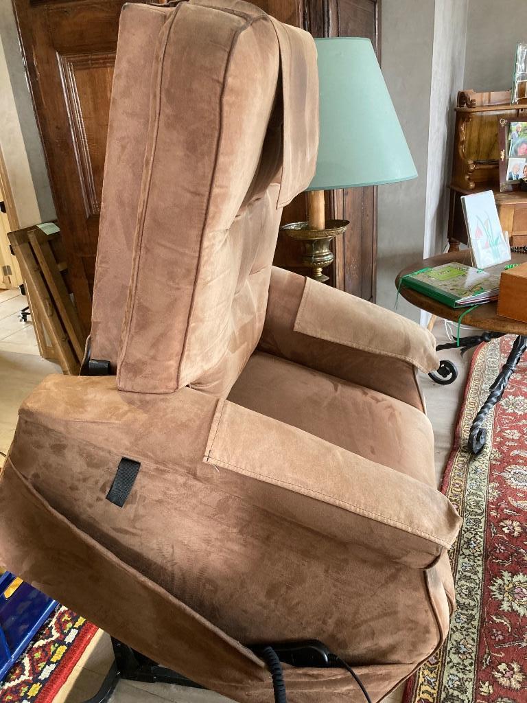 sta op en relax zetel, in zeer goede staat, Huis en Inrichting, Fauteuils, Ophalen, Gebruikt, Stof