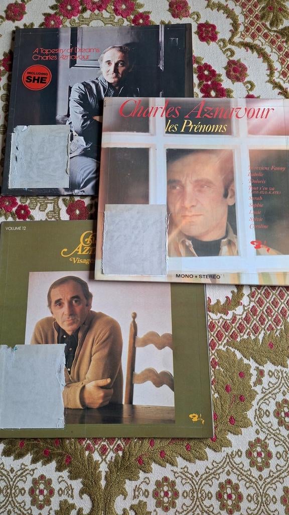 LP Charles Aznavour 1 euro per LP naar keuze, Ophalen of Verzenden, Gebruikt, 12 inch