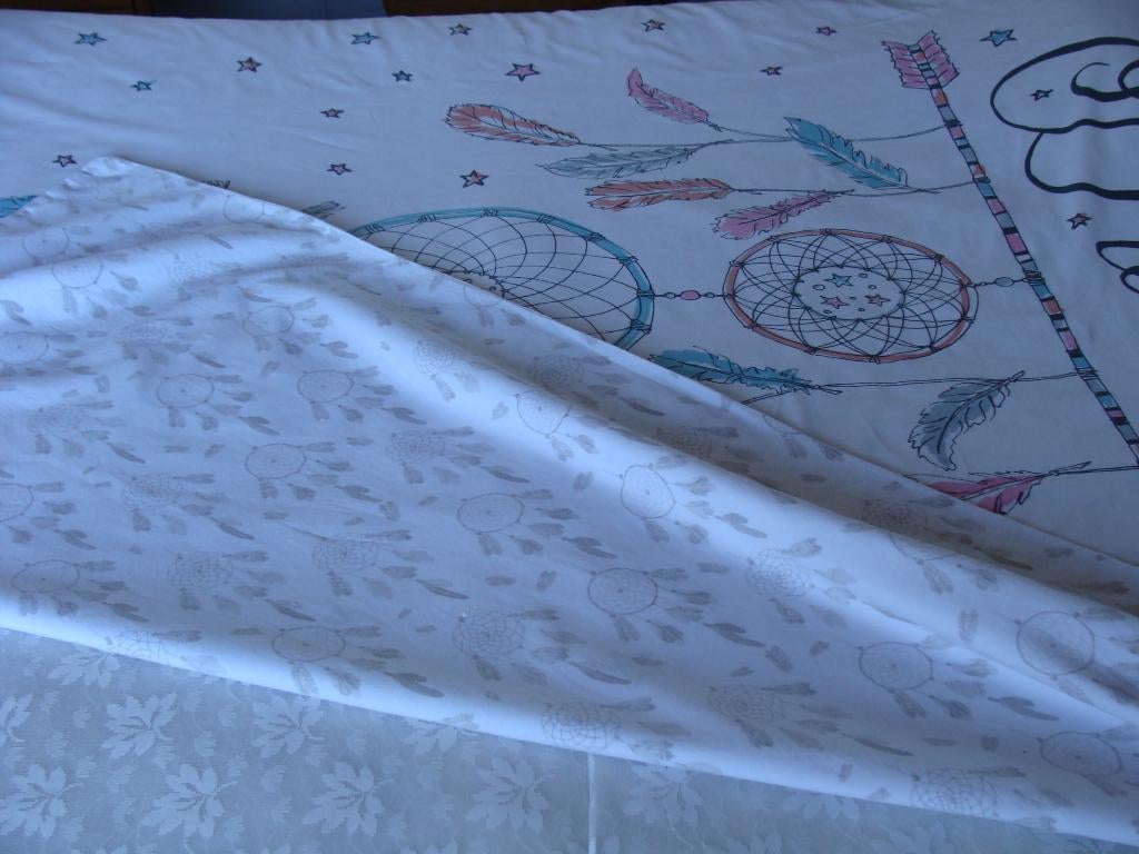 1housse couette réversible + drap 2 pers 1m40,1drap molleton, Enlèvement ou Envoi, Autres couleurs, Housse de couette, Comme neuf