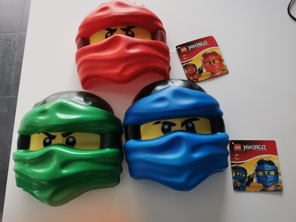3 Lego ninjago maskers, Verzamelen, Ophalen of Verzenden