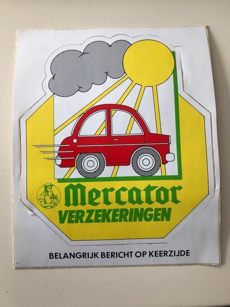 Sticker Mercator verzekeringen, Ophalen of Verzenden