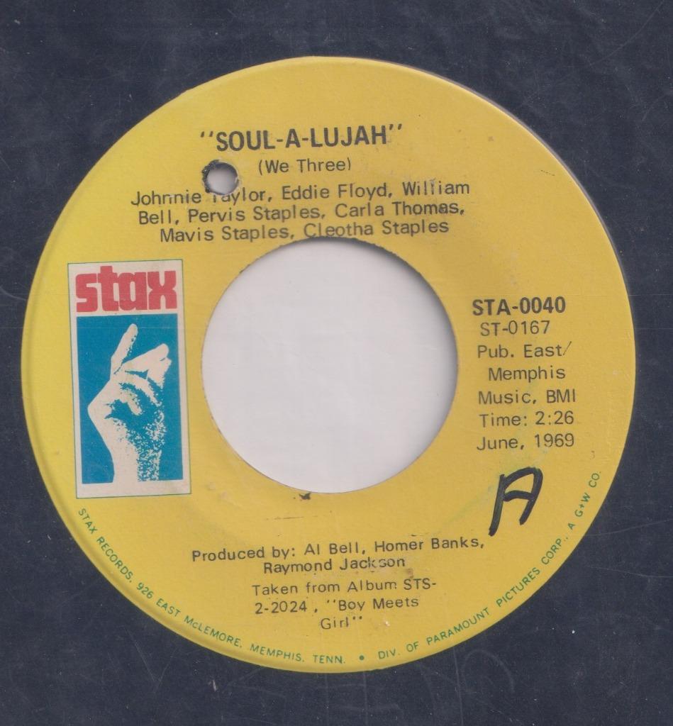 Johnnie Taylor, Eddie Floyd….. – Soul-A-Lujah – Single, CD & DVD, Vinyles Singles, Utilisé, Single, R&B et Soul, 7 pouces, Enlèvement ou Envoi