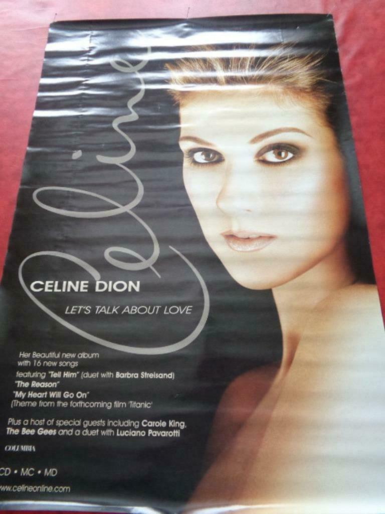 Poster "Céline DION". Vintage, Ophalen of Verzenden, Gebruikt