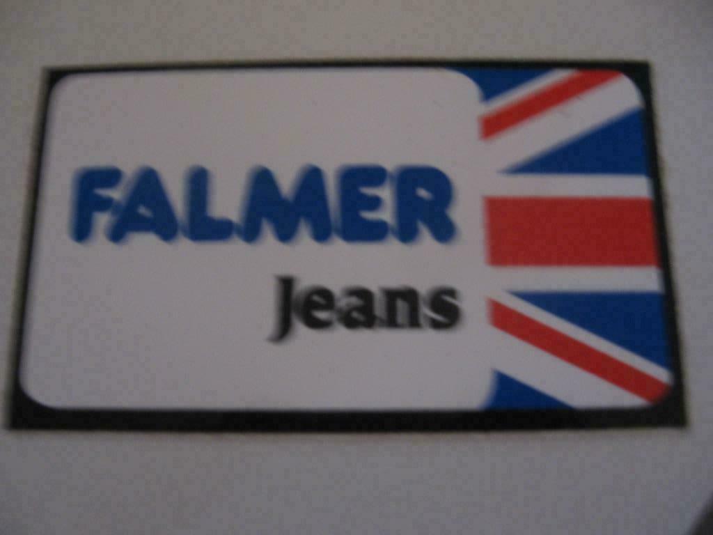 Sticker Jeans Falmer. Dimensions : 12 cm sur 7 cm. Neuf., Enlèvement ou Envoi, Neuf, Marque