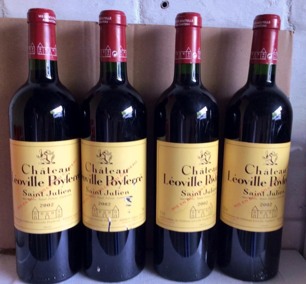 LOT Cht Léoville Poyferré 2002 - 2008. 2e Grand Cru Classé!, Frankrijk, Nieuw, Champagne, Vol