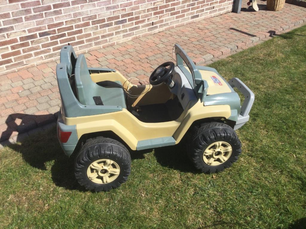 Kinderjeep, Ophalen, Gebruikt