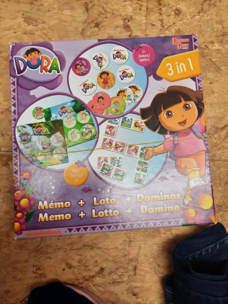 Dora 3 in 1 spelletjes, Enfants & Bébés, Jouets | Éducatifs & Créatifs, Enlèvement ou Envoi, Comme neuf