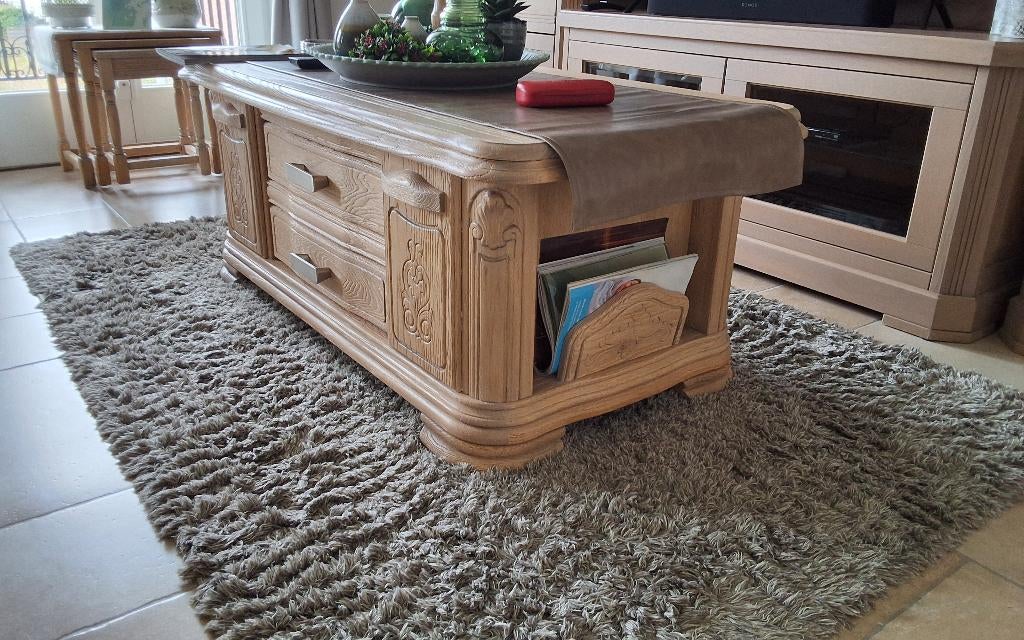 Gezandstraalde salontafel, 100 à 150 cm, Klasiek, Enlèvement, Utilisé