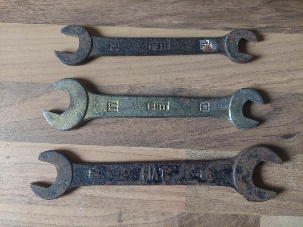 Lot de 3 clés plates Fiat 12/14 et 13/17, Comme neuf