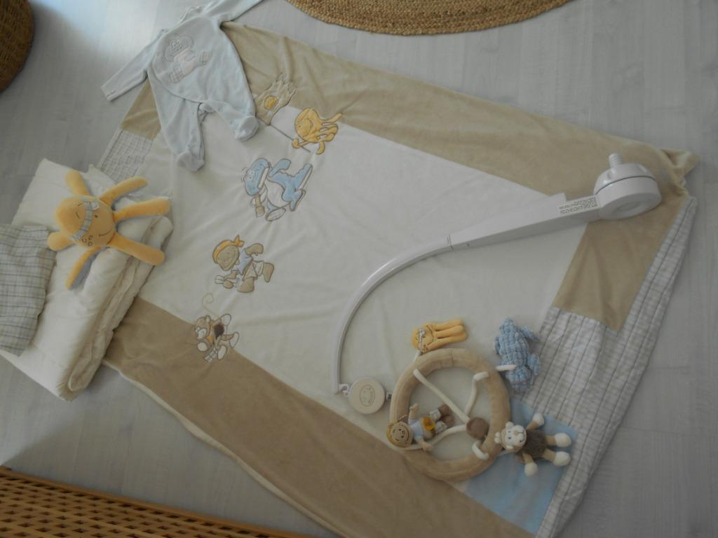 NOUKIES ...garniture de lit cage  6 pièces pour 40e, Garçon ou Fille, Enlèvement ou Envoi, Housse de couette, Comme neuf