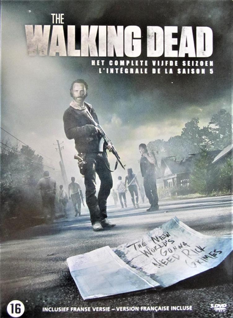 DVD BOX HORROR- THE WALKING DEAD (SEIZOEN 5)- 5 SCHIJFJES, CD & DVD, DVD | Horreur, Comme neuf, Vampires ou Zombies, Tous les âges