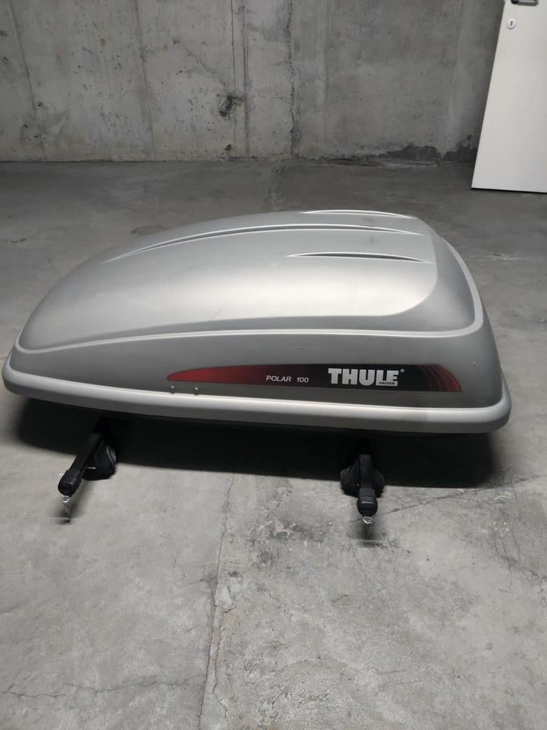 Dakkoffer Thule Polar 100 inclusief daksteunen., Autos : Divers, Enlèvement, Comme neuf