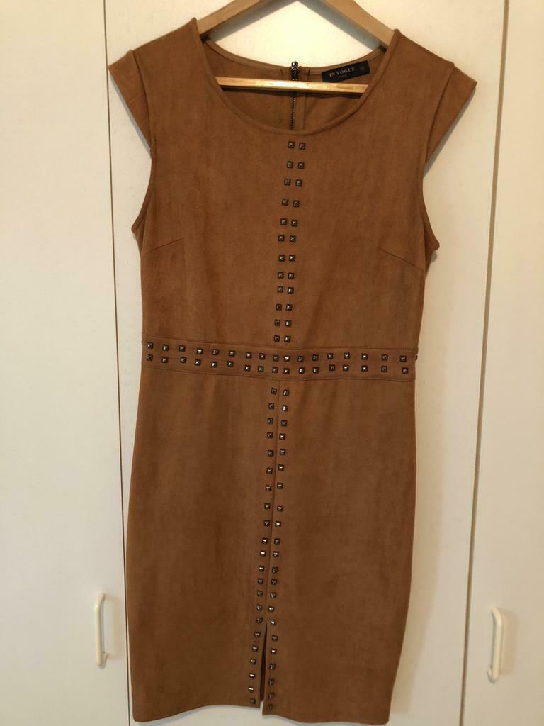 Camelkleurige jurk, Ophalen, Bruin