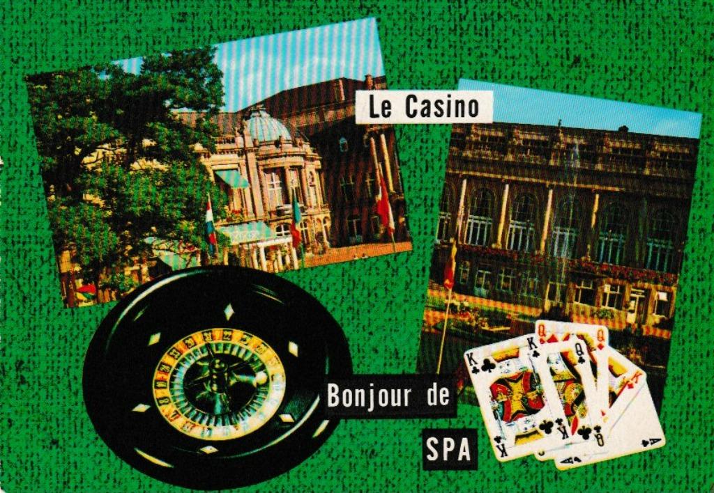 SPA  LE CASINO  UN  BONJOUR DE SPA, Collections, Enlèvement ou Envoi, Affranchie, Liège