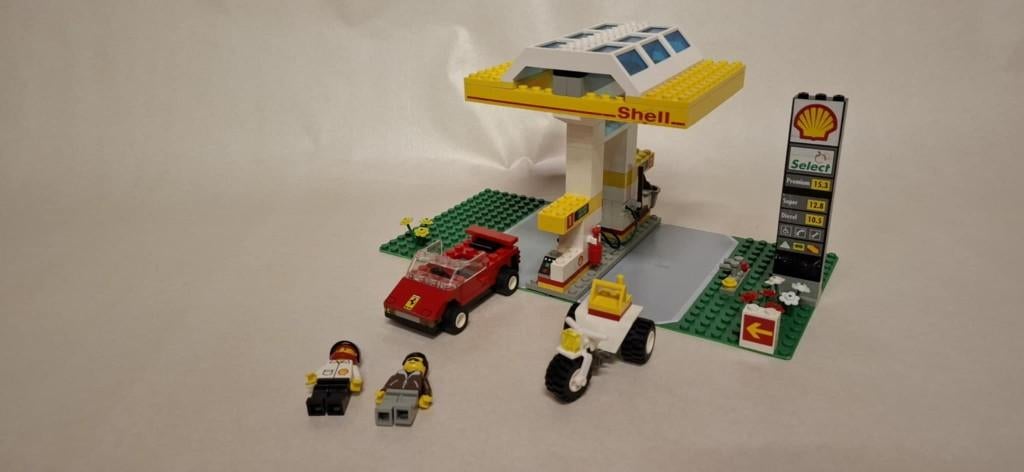 Lego 1256 Shell Petrol Pump, Enlèvement ou Envoi, Utilisé, Ensemble complet, Lego
