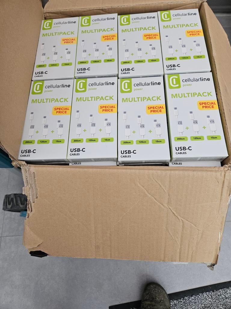 Lot van 60 USB-C kabels, Telecommunicatie, Ophalen of Verzenden, Nieuw