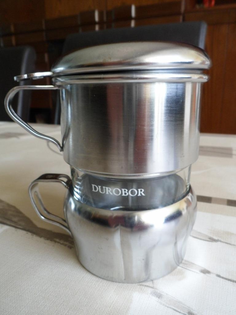 Durobor koffietas met inox koffiefilter, Overige materialen, Ophalen of Verzenden, Zo goed als nieuw, Overige stijlen
